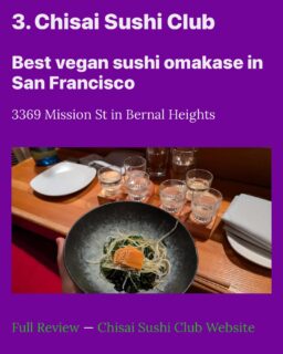 Thank you Vegans In Love with Food @vilf_sf for featuring us in your Best Vegan and Vegetarian Food in San Francisco 2025. Happy to serve up a tasty omakase for our vegan friends! 🌱🍣🦭
Check out the article here: https://news.vilf.org/p/best-vegan-and-vegetarian-food-in
And their full review here! https://vilf.org/places/chisai-sushi-club/